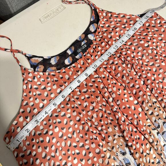 NIC + ZOE Blue Dahlia Maxi‎ Dress Womans Large - Picture 6 of 14